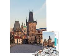 Puzzle per adulti da 1000 pezzi Praga Attività divertenti da fare a casa Migliora la memoria Gioco pratico per ragazzi dai 14 anni in su (38x26cm)