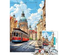 Puzzle per adulti da 1000 pezzi Praga Repubblica Ceca ideale per compleanni e Natale Gioco educativo di analisi e logica per ragazzi dai 14 anni in su (50x75cm)