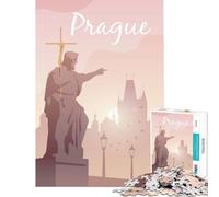 Puzzle per adulti da 1000 pezzi Praga Un gioco avvincente per coltivare la pazienza ideale per tutta la famiglia e migliorare la memoria Un'ottima idea regalo (dimensioni 75x50cm)