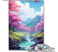 Puzzle per adulti da 1000 pezzi "Primavere nel lago", attività divertente per tutta la famiglia, sfida per il cervello, regalo perfetto per adolescenti (dimensioni: 50x75cm)