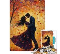 Puzzle per adulti da 1000 pezzi "Primo amore in autunno" gioco educativo e stimolante per tutta la famiglia 50x75cm