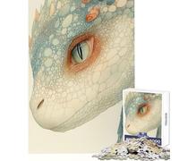 Puzzle per adulti da 1000 pezzi primo piano dell'occhio del drago decorazione per la casa giocattoli regali di compleanno gioco rompicapo allena il cervello e le mani dimensioni 38x26cm
