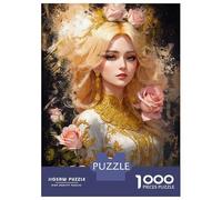 Puzzle Per Adulti Da 1000 Pezzi Princess of Roses Puzzle Giochi Rilassanti Decorazione Perfetta Regali Unici Per Compleanno E Natale 38x26cm/1000pcs