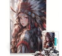 Puzzle per adulti da 1000 pezzi Principessa americana, gioco interattivo, decorazione per la casa, compleanno e Natale 38x52cm