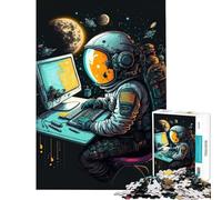 Puzzle per adulti da 1000 pezzi "Programmatore nello spazio" - Aiuta a sviluppare la mente - Decorazione per la casa - Giocattolo educativo per ragazzi dai 14 anni in su (50x75cm)