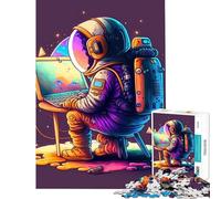 Puzzle per adulti da 1000 pezzi programmatore nello spazio Giocattolo avvincente per coltivare la pazienza gioco per famiglie decorazione perfetta regalo divertente (dimensioni 38x26cm)