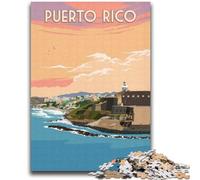Puzzle per adulti da 1000 pezzi, Puerto Rico, San Juan, antistress, sfida difficile, ideale come regalo per tutta la famiglia (dimensioni 38x52cm)