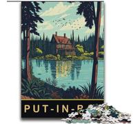 Puzzle per adulti da 1000 pezzi "Put In Bay Ohio", impegnativi da completare ma divertenti e umoristici, con poster abbinato e foglio di quiz (38x52cm), 1000 pezzi