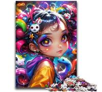 Puzzle per adulti da 1000 pezzi, puzzle Anime Elf Girl per adolescenti, per ammazzare il tempo durante le vacanze, con pezzi completamente interconnessi e di forma casuale (50x75cm)