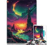 Puzzle per adulti da 1000 pezzi,puzzle colorati e difficili,paesaggi onirici per adolescenti,ideali come regali per tutta la famiglia,adatti a bambini di età compresa tra 14 e 18 anni (75x50cm)