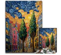 Puzzle per adulti da 1000 pezzi, puzzle con albero dipinto a olio, design intricato per adolescenti, decorazioni fai da te e divertimento che stimola la mente, 50x75cm