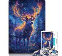 Puzzle per adulti da 1000 pezzi, puzzle con cervi della foresta per adolescenti, ideali come regali per tutta la famiglia, adatti a bambini di età compresa tra 14 e 18 anni (dimensioni 75x50cm)