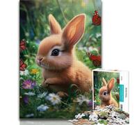 Puzzle per adulti da 1000 pezzi puzzle con farfalle e conigli per adolescenti ideali come regalo per tutta la famiglia dai 14 anni in su 38x26cm