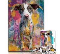 Puzzle per adulti da 1000 pezzi,puzzle con pittura a olio di cuccioli per adolescenti,ideali come regali per tutta la famiglia,adatti per bambini di età compresa tra 14 e 18 anni (dimensioni 38x26cm)