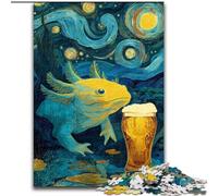 Puzzle per adulti da 1000 pezzi, puzzle con salamandra nel cielo notturno, attività divertente per tutta la famiglia, sfida per il cervello, regalo perfetto per adolescenti, 50x75cm