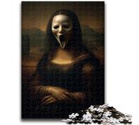 Puzzle per adulti da 1000 pezzi, puzzle con scheletro della Gioconda per adolescenti, giocattolo educativo, divertenti giochi per famiglie, decorazione unica per la casa (75x50cm)