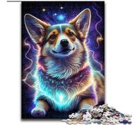Puzzle per adulti da 1000 pezzi, puzzle da 1000 pezzi con il cane Corgi, per adolescenti, giochi di ruolo impegnativi (dimensioni 50x75cm)
