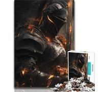 Puzzle per adulti da 1000 pezzi, puzzle del cavaliere guerriero per adulti, decorazione artistica da parete e idea regalo di compleanno per amici, ufficio a casa (dimensioni 75x50cm)