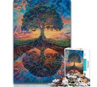 Puzzle per adulti da 1000 pezzi, puzzle dell'albero della vita per adulti, antistress, per ammazzare il tempo durante le vacanze, per migliorare l'amore tra coppie (dimensioni 75x50cm)