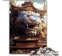 Puzzle per adulti da 1000 pezzi Puzzle di architettura spaventosa Un rompicapo impegnativo per adolescenti Perfetto come decorazione per la casa o come regalo Dimensioni: 50x75cm