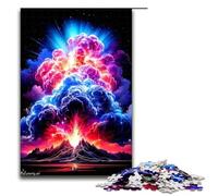 Puzzle per adulti da 1000 pezzi, puzzle di tempesta di nubi vulcaniche, gioco educativo in legno, sfida giocattolo, 1000 pezzi