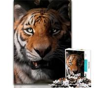 Puzzle per adulti da 1000 pezzi,puzzle difficili da nascondere,motivo tigre,per adolescenti,ideali come regali per tutta la famiglia,adatti a bambini di età compresa tra 14 e 18 anni (75x50cm)