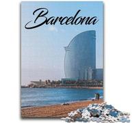 Puzzle per adulti da 1000 pezzi, puzzle difficili di Barcellona per adulti, ideali come regali per tutta la famiglia, adatti per bambini di età compresa tra 50 e 75cm