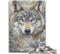 Puzzle per adulti da 1000 pezzi, puzzle fantasy con animali e lupi, giochi educativi, decorazione per la casa, adatti per la decorazione del desktop (26x38cm)