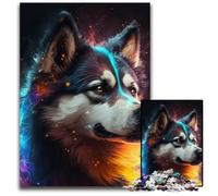 Puzzle per adulti da 1000 pezzi, puzzle fantasy con husky, per adolescenti e famiglie, gioco rompicapo fai da te, regalo, 26X38CM/10,23x14,96 pollici.