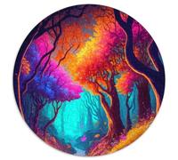 Puzzle per adulti da 1000 pezzi, puzzle fantasy del mondo della foresta, giochi educativi per adulti e adolescenti, regali (67,5x67,5cm)