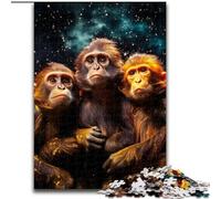 Puzzle per adulti da 1000 pezzi, puzzle Galaxy Monkey per adulti, dimensioni 26x38cm, gioco interattivo per famiglie, vacanze, gioco di attività per famiglie