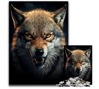 Puzzle per adulti da 1000 pezzi puzzle generativi con intelligenza artificiale lupo ideale come regalo per le feste e come decorazione per la casa 1000 pezzi (38x26 cm)