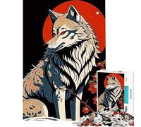 Puzzle per adulti da 1000 pezzi puzzle giapponese con lupo giocattolo fai da te taglio di precisione compleanno e Natale (dimensioni 50x75cm)