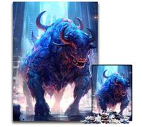 Puzzle per adulti da 1000 pezzi, puzzle gigante raffigurante un bisonte, ideale per il divertimento in famiglia, il relax e come regalo per le feste, 50x75cm/19,68x29,52 pollici