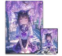 Puzzle per adulti da 1000 pezzi, puzzle in cartone raffigurante una ragazza anime giapponese, Halloween, Pasqua e Capodanno, 26x38cm