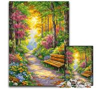 Puzzle per adulti da 1000 pezzi, puzzle in legno con giardino fiorito, regalo perfetto per compleanni, vacanze e decorazioni per la casa, 50x75cm