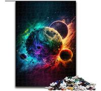 Puzzle per adulti da 1000 pezzi, puzzle in legno con il crollo dei pianeti, rompicapo impegnativo per adolescenti, divertente serata di giochi in famiglia, 1000 pezzi(50x75cm)