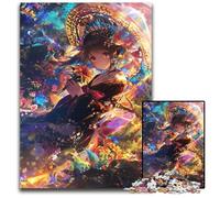 Puzzle per adulti da 1000 pezzi, puzzle in legno con ragazza anime giapponese, antistress, per trascorrere il tempo in casa, un'opera d'arte per bambini dai 14 anni in su, 50x75cm