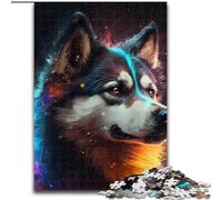 Puzzle per adulti da 1000 pezzi, puzzle in legno fantasy Husky, dimensioni 50x75cm, rompicapo impegnativo per adolescenti, gioco interattivo divertente per tutta la famiglia.