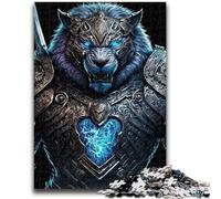 Puzzle per adulti da 1000 pezzi, puzzle meccanico a forma di tigre, sfida difficile, ideale come regalo per tutta la famiglia, 38x26cm