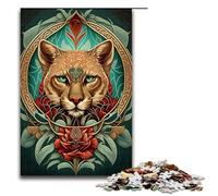 Puzzle per adulti da 1000 pezzi puzzle mistico del puma giochi in legno per famiglie regali di Natale e compleanno 75x50 cm