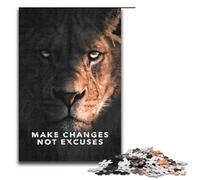 Puzzle per adulti da 1000 pezzi, puzzle motivazionale "Fai cambiamenti". Ogni pezzo è unico. Gioco stimolante e divertente per tutta la famiglia. 1000 pezzi.