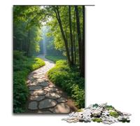 Puzzle per adulti da 1000 pezzi. Puzzle per adulti. Sentiero tortuoso che conduce a un luogo appartato. Gioco di puzzle da 1000 pezzi.