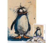 Puzzle per adulti da 1000 pezzi puzzle "Pinguino smarrito" giocattolo educativo idee regalo per giochi educativi che migliorano l'amore tra coppie dimensioni 38x26cm