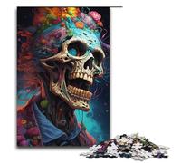 Puzzle per adulti da 1000 pezzi puzzle psichedelico colorato di gangster e zombi puzzle in legno gioco educativo giocattolo 1000 pezzi (38x26 cm)