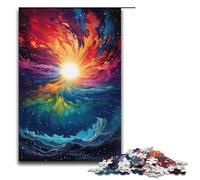 Puzzle per adulti da 1000 pezzi puzzle psichedelico colorato per adulti puzzle in legno giochi per famiglie regali di Natale e compleanno 1000 pezzi (38x26 cm)