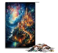 Puzzle per adulti da 1000 pezzi puzzle psichedelico del Palazzo Nazionale di Pena di notte per bambini puzzle in legno giocattolo educativo intellettuale decomprimente 1000 pezzi