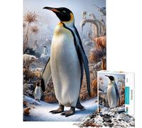 Puzzle per adulti da 1000 pezzi puzzle surreale con pinguini e safari 1000 pezzi giocattolo antistress divertente e spiritoso regalo per amici e familiari (50x75cm)