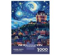 Puzzle Per Adulti Da 1000 Pezzi Quebec City Canada Travel Puzzle Giochi Rilassanti Difficile Impegnativo Da Completare 52x38cm/1000pcs