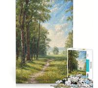 Puzzle per adulti da 1000 pezzi, Radura nella foresta, Gioco impossibile, Migliora la memoria, con pezzi a incastro di forma casuale 38x52cm